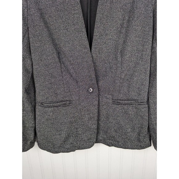 Banana Republic Black and White Herringbone Machine Washable Blazer Size Small - Picture 4 of 10